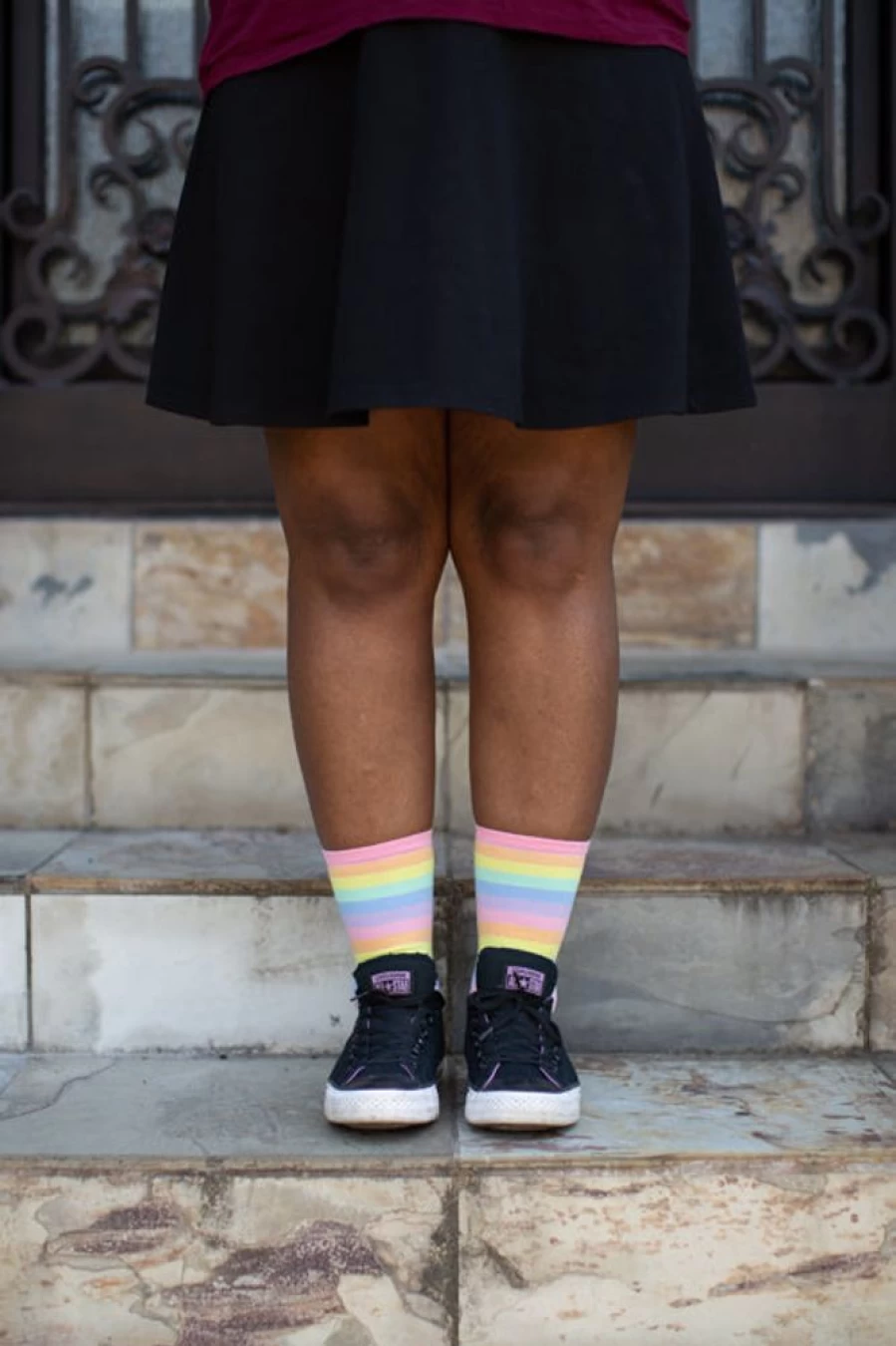 Mod Sock Pastel Rainbow Striped Crew Socks - Soft Colorful Unisex Casual Comfort Wear