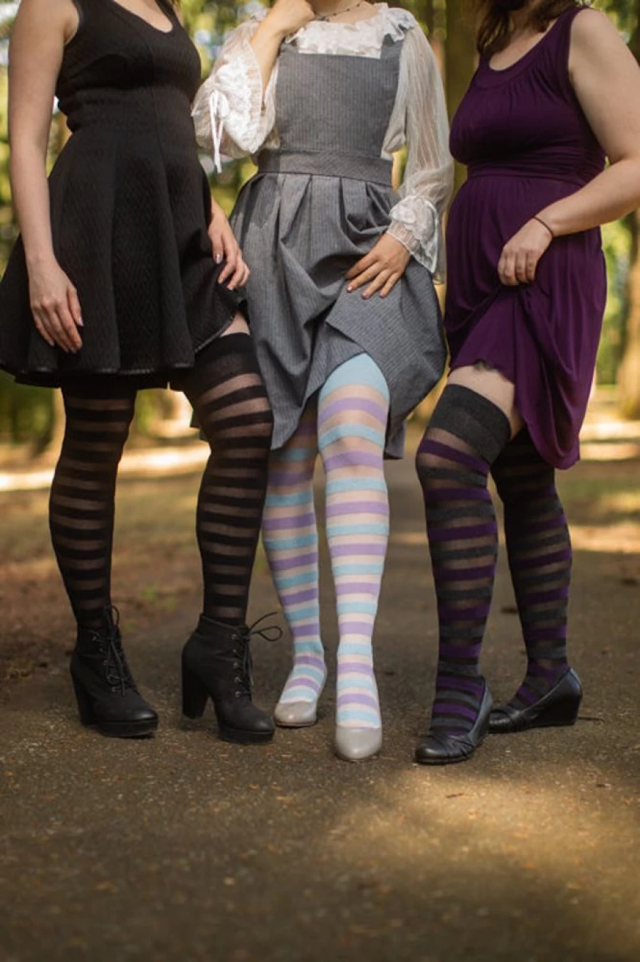 Dreamer Socks Extraordinary Gossamer Stripes Thigh High Socks for Women - Soft & Stylish Knee-High Stockings