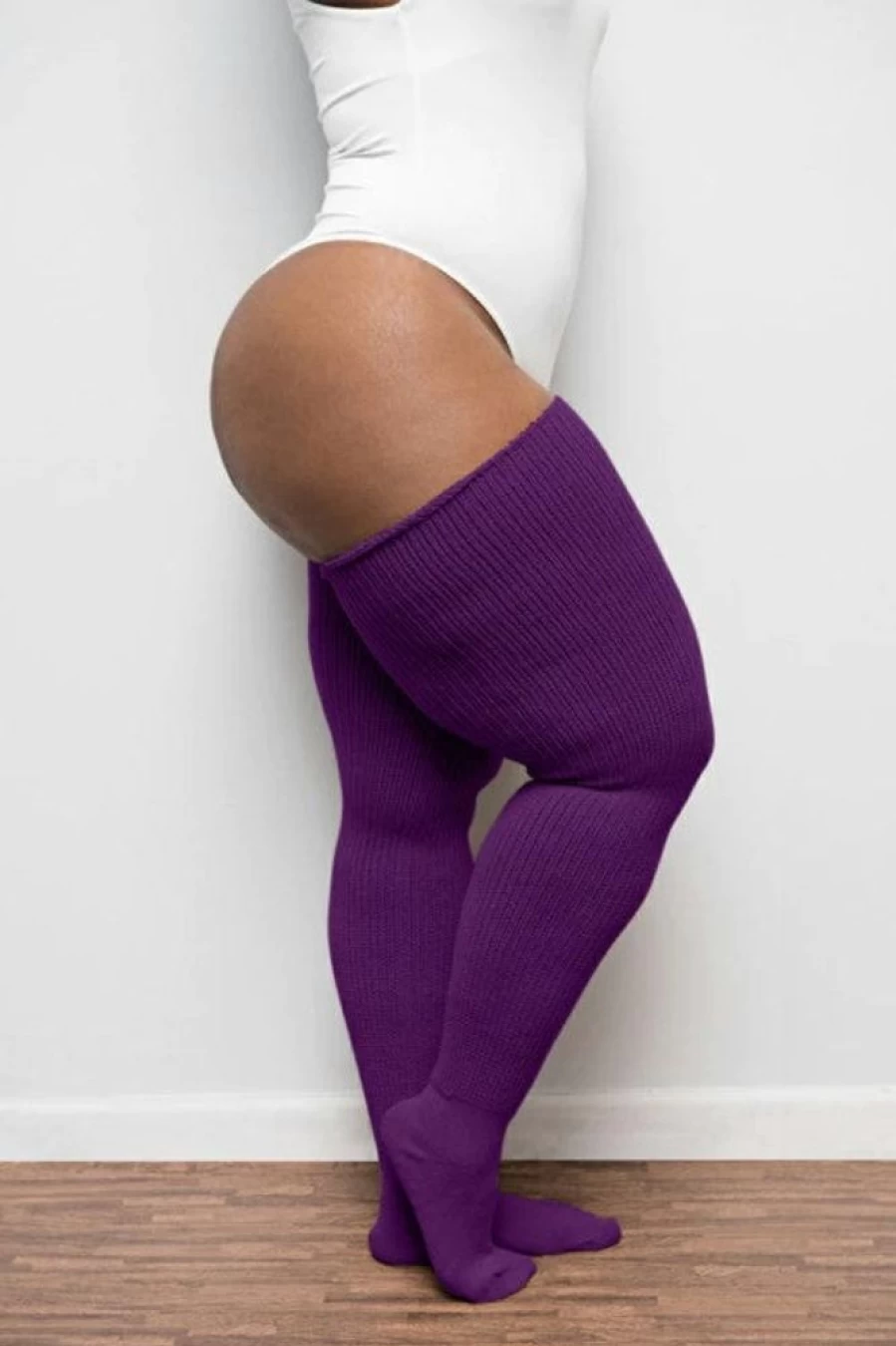 "Thunda Thighs Solid Thigh High Socks - Premium Quality Thigh-High Hosiery"