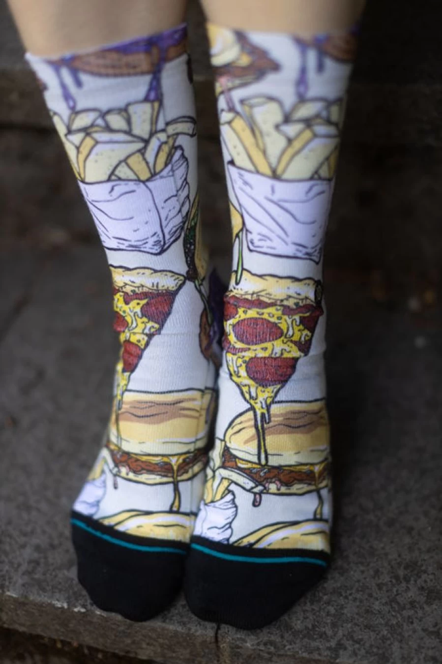 Stance Neen Snack Crew Socks - Comfortable & Stylish Unisex Snack-Inspired Design