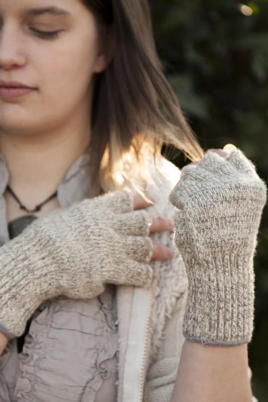 Sock Dreams Wool Fingerless Gloves - Warm Knit Hand Warmers for Women & Men