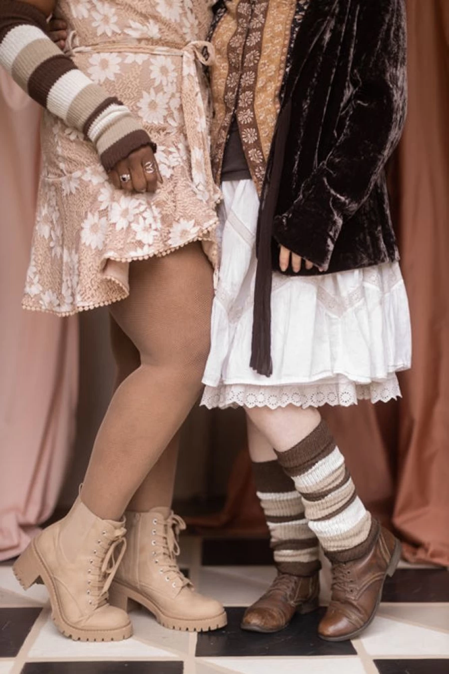 DreaM Stockings S'Mores Stripes Thermal Warmers - Cozy Winter Legwear for Women