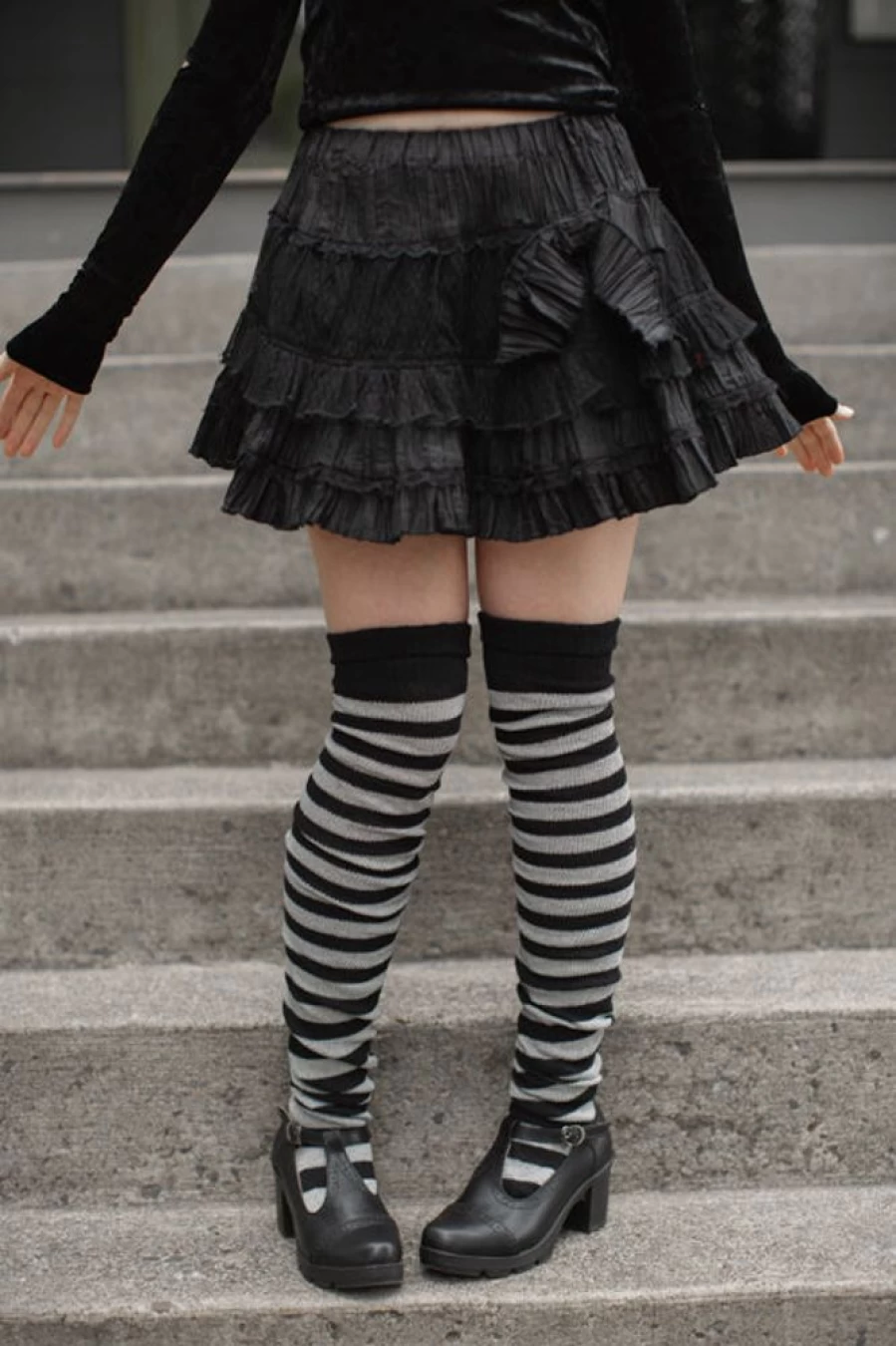 DreaM Stockings Super Stripes Thigh High Socks - Striped Knee-High Fashion Socks for Women