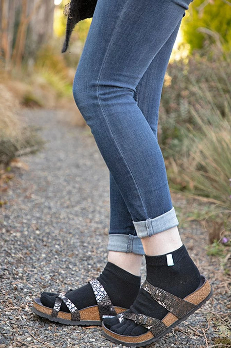 ToeToe Breathable Solid Color Anklet Toe Socks for Women & Men - Comfortable Non-Slip Grip Design